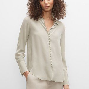 Helek Silk Shirt - Light Sage